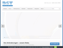 Tablet Screenshot of dorstener-siebtechnik.de